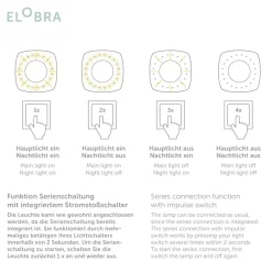 Børn Elobra Loftlamper>Loftlampe havfruer, 58 cm, farverig, MDF-træ