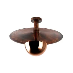 Opviq Loftlampe Kurt 13355, kobberfarvet, metal, Ø 48 cm