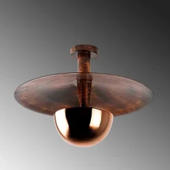 Opviq Loftlampe Kurt 13355, kobberfarvet, metal, Ø 48 cm