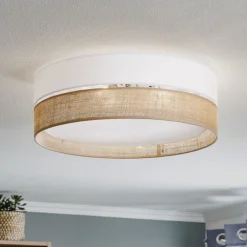 TK Lighting Loftlampe Linobianco, Ø 45 cm