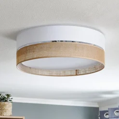 TK Lighting Loftlampe Linobianco, Ø 45 cm