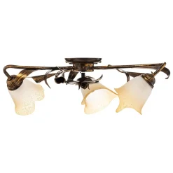 Loftlampe Lucrezia med 3 lyskilder, bronze^ONLI Online