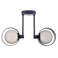 Loftlampe Mado i stål, blå, 2 lyskilder^Argon Best