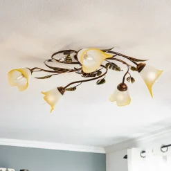 ONLI Loftlampe Miranda med 5 lyskilder, bronze