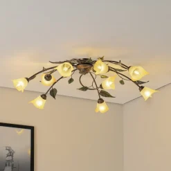 Loftlampe Miranda med 9 lyskilder, bronze^ONLI Best