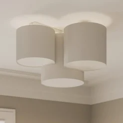 TK Lighting Loftlampe Mona med 3 lyskilder, hvid