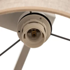 TK Lighting Loftlampe Mona Nature, 4 lyskilder, naturfarvet hør