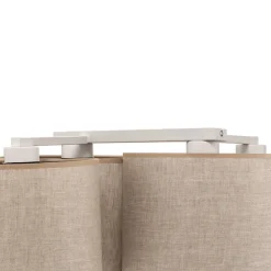 TK Lighting Loftlampe Mona Nature, 4 lyskilder, naturfarvet hør