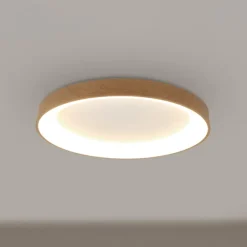 Loftlampe Niseko II CCT fjernbetjening Ø50cm træfarvet^Mantra Iluminación Best