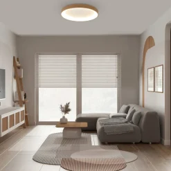 Loftlampe Niseko II CCT fjernbetjening Ø50cm træfarvet^Mantra Iluminación Best