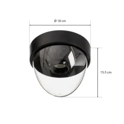 Nowodvorski Lighting Loftlampe Nook med klar skærm, sort