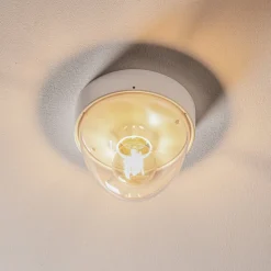 Loftlampe Nook med klar skærm, hvid^Nowodvorski Lighting New