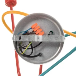 HELAM Loftlampe Oxford med 3 lyskilder orange/rød/turkis