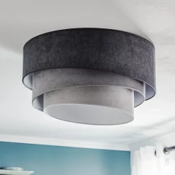 Loftlampe Pastell Trio Ø 60 cm i 3 grå nuancer^Duolla