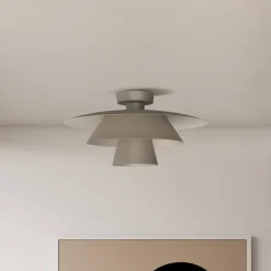 Luminex Gang|Loftlamper>Loftlampe Plato, beige, metal, Ø 38 cm, E27