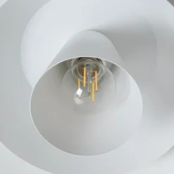 Luminex Loftlampe Plato, hvid, metal, Ø 38 cm, E27