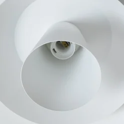 Luminex Loftlampe Plato, hvid, metal, Ø 38 cm, E27