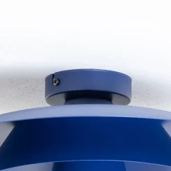 Loftlampe Plato, mørkeblå, metal, Ø 38 cm, E27^Luminex Sale