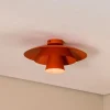 Luminex Loftlampe Plato, orange, metal, Ø 38 cm, E27