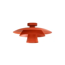 Luminex Loftlampe Plato, orange, metal, Ø 38 cm, E27