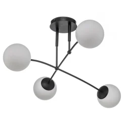 EMIBIG LIGHTING Loftlampe Pregos 4 i sort, 4 lyskilder