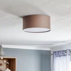 Loftlampe Rondo, cappuccino, Ø 30 cm^TK Lighting Hot