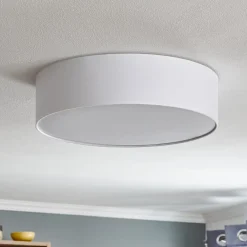 Loftlampe Rondo, hvid, Ø 50 cm^TK Lighting Discount