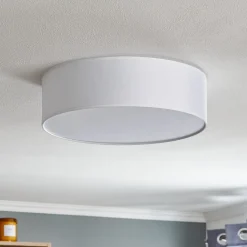 Loftlampe Rondo, hvid Ø 45 cm^TK Lighting