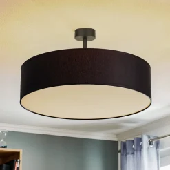 TK Lighting Loftlampe Rondo med afstand, mørkegrå Ø 60 cm