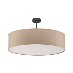 TK Lighting Loftlampe Rondo med afstand, creme Ø 60cm