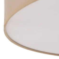 TK Lighting Loftlampe Rondo med afstand, creme Ø 60cm