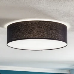 TK Lighting Loftlampe Rondo, mørkegrå Ø 45 cm