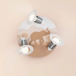 Børn Elobra Loftlamper>Loftlampe Scandi Savanne, orange, Ø 29 cm, 3 lyskilder