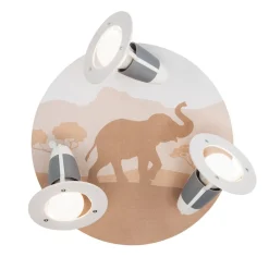 Børn Elobra Loftlamper>Loftlampe Scandi Savanne, orange, Ø 29 cm, 3 lyskilder