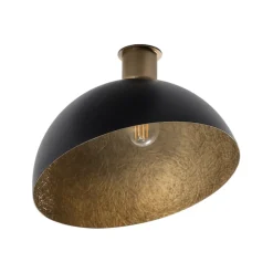 SIGMA Loftlampe Sfera, Ø 35 cm, sort/guld