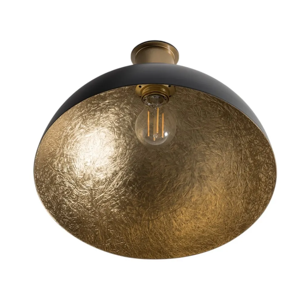 SIGMA Loftlampe Sfera, Ø 35 cm, sort/guld