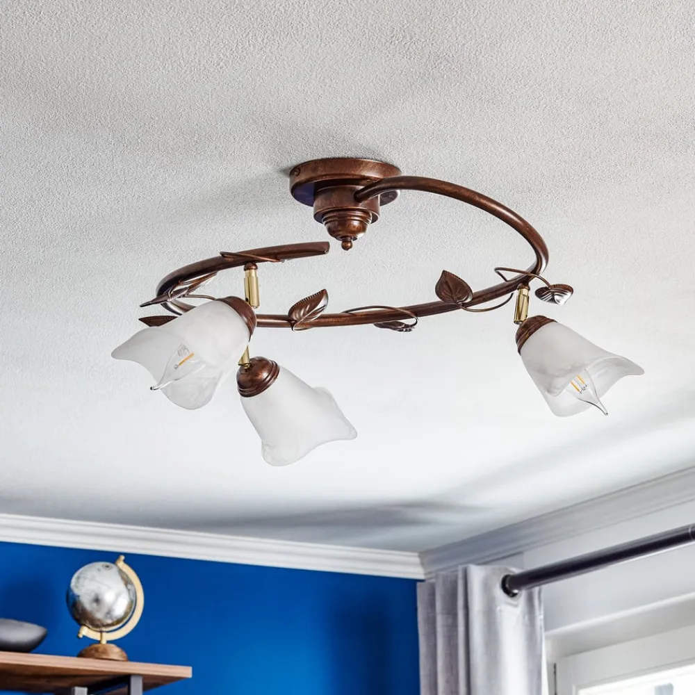 Lamkur Loftlamper>Loftlampe Siena, florentinsk stil, 3 lyskilder