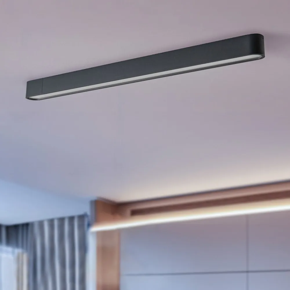 Loftlampe Soft, 95 x 6 cm, grafit, aluminium, G13^Nowodvorski Lighting Online