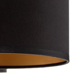 Luminex Loftlampe Soho cylindrisk 3 lyskilder sort/guld