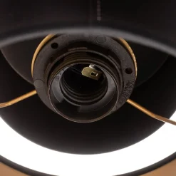 Luminex Loftlampe Soho cylindrisk 3 lyskilder sort/guld