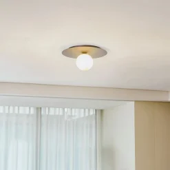 EMIBIG LIGHTING Loftlampe Solar, sort/opal, 1 lyskilde