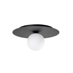 EMIBIG LIGHTING Loftlampe Solar, sort/opal, 1 lyskilde