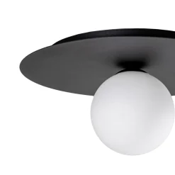 EMIBIG LIGHTING Loftlampe Solar, sort/opal, 1 lyskilde