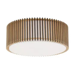 ORION Loftlamper>Loftlampe Tarta, Ø 50 cm, træ, tekstildiffusor, 4 x E27