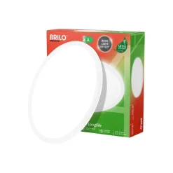 Loftlampe Tava A, Ø 42 cm, plast, hvid^Briloner Outlet