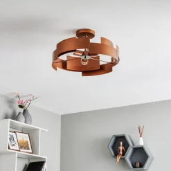 Loftlampe Tori, kobber^Euluna Best