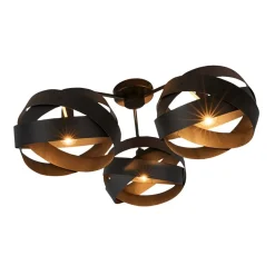 Loftlampe Tornado sort 3 lyskilder^Euluna