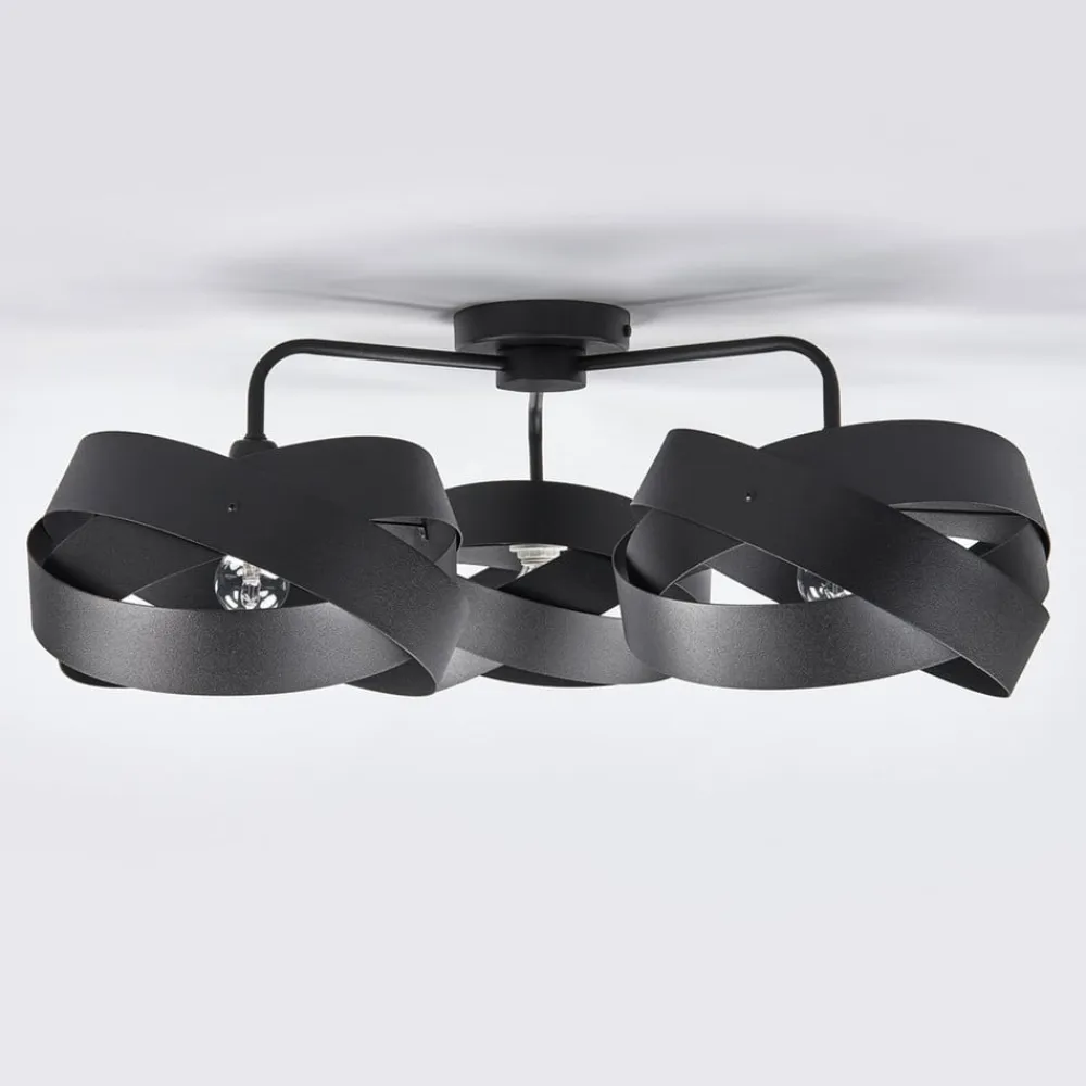 Loftlampe Tornado sort 3 lyskilder^Euluna