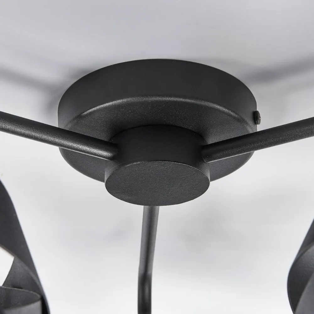 Loftlampe Tornado sort 3 lyskilder^Euluna