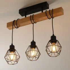 Loftlampe Townshend 5 med 3 gitterskærme^EGLO Sale